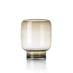 Vaza Smoky Cube – ruda, L