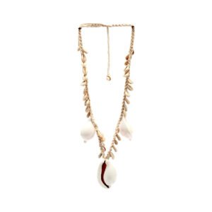 Papuošalas Big White Cowrie Shell Necklace
