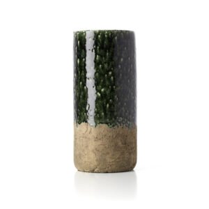 Vaza Moss Cylinder – betono žalia, L