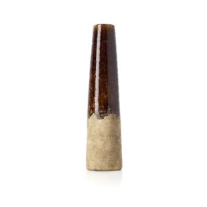 Vaza Amber Cone – betono ruda, L