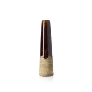 Vaza Amber Cone – betono ruda, M