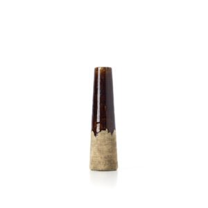 Vaza Amber Cone – betono ruda, S