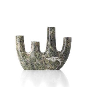 Vaza Bidasar Marble – žalia, aukšta