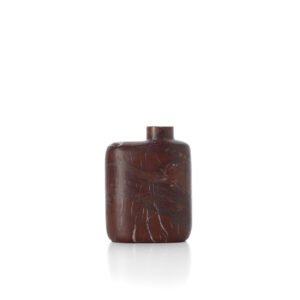 Vaza Rosso Levanto Marble – vyno raudona, žema