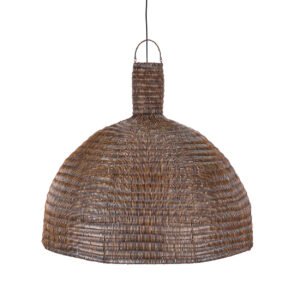 Pakabinamas šviestuvas Dome – tamsaus riešuto, XL