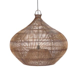 Pakabinamas šviestuvas Desert Gourd – tamsaus riešuto, L