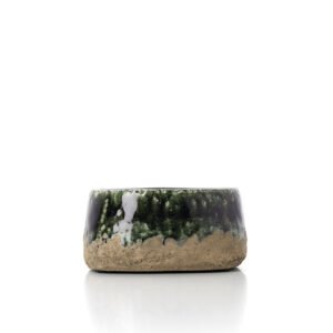 Vazonas Moss Bowl – betono žalia, žemas