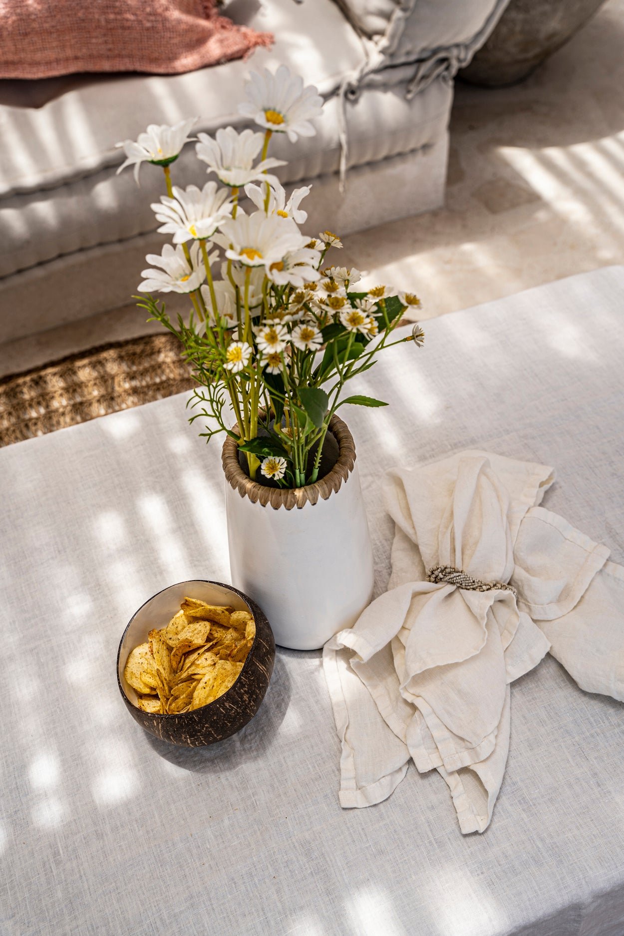 Servetėlė Linen – balta - Image 10