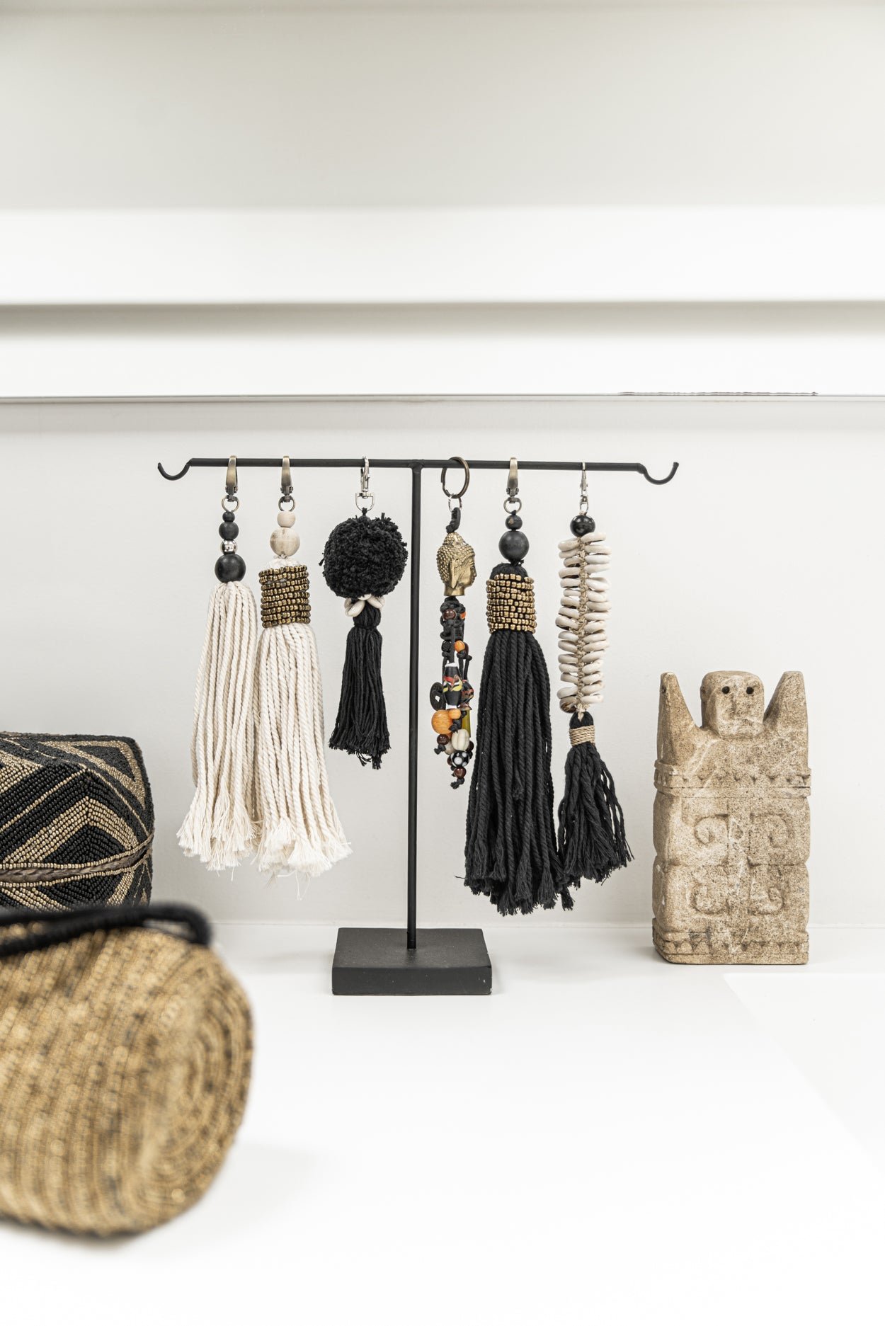 Raktų pakabukas Boho Chic – juodas - Image 4