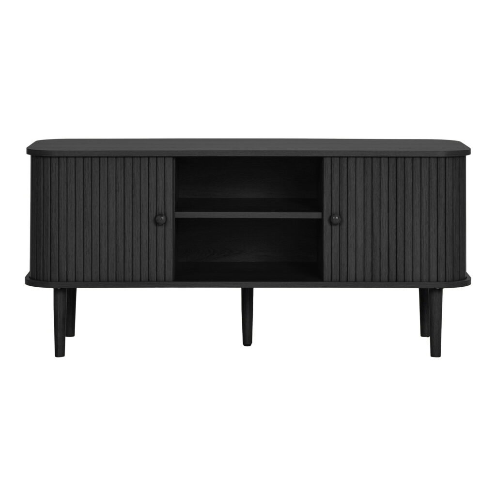 Juodas TV staliukas Nikko – 113 cm